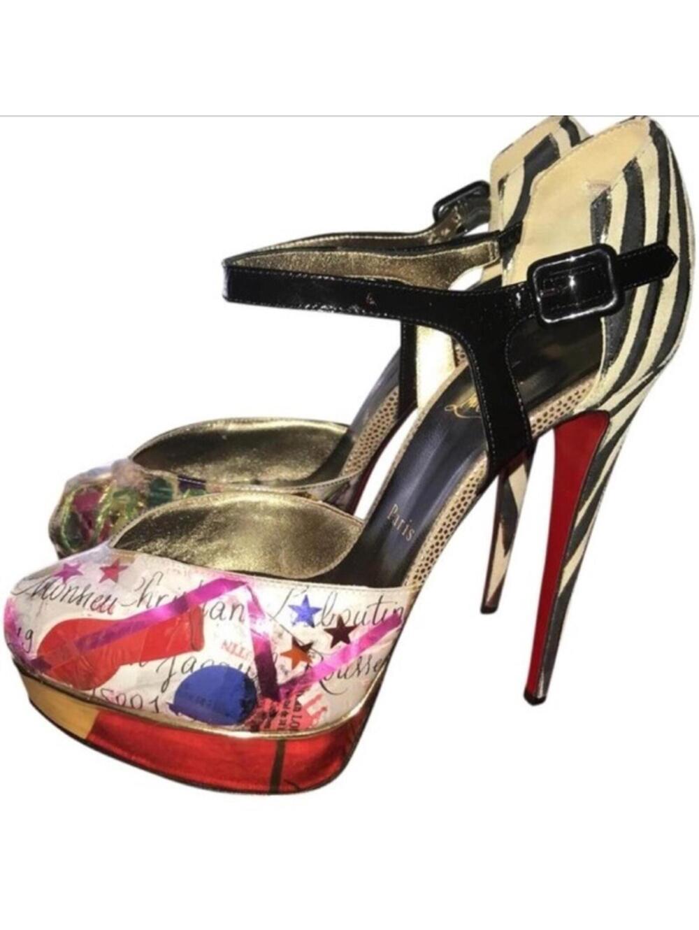 Louboutin multi color N 299 Trash 150 Platforms